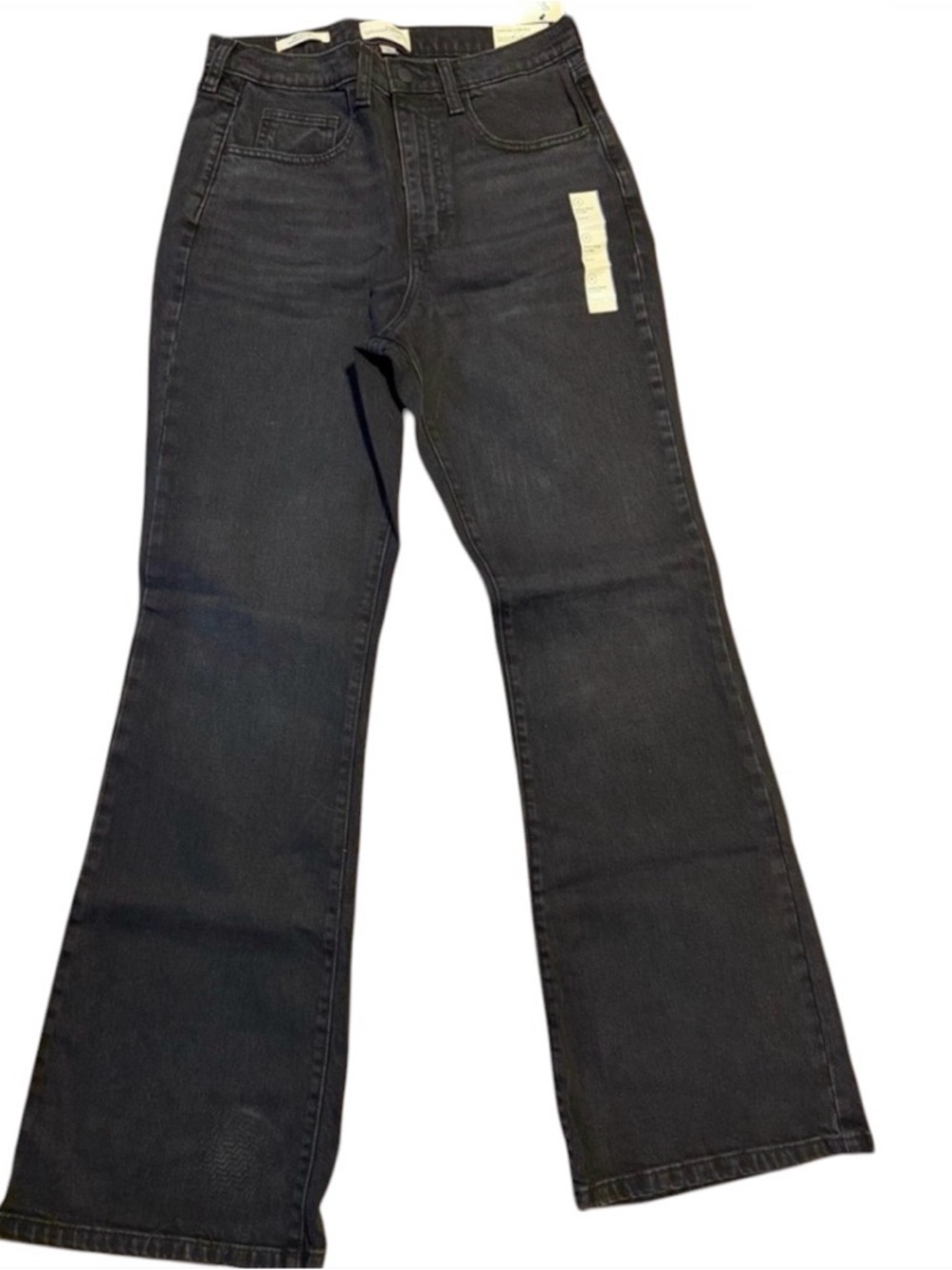 Universal Thread Women's Black Tie Shirt via Boot-Cut Jeans (NWT) Size 8 - Picture 3 of 6